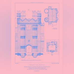 Architectural Print:Oxburgh Hall Entrance Gateway / Size A2